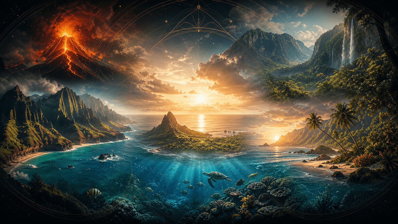 Festival of the Pacific cinematic environment